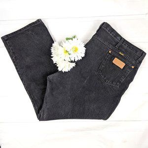 Wrangler VTG 936WBK Straight Leg Black Jeans